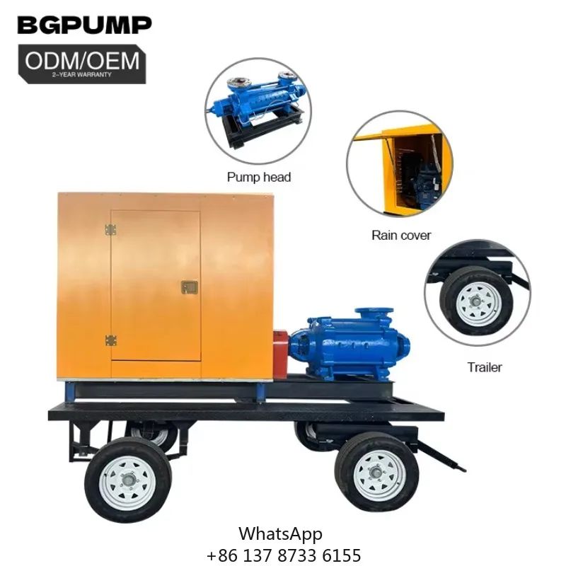 35hp Inch Tools Sand Agricultural Multistage 10HP 3inchwater 4 Injector Sewage Diesel Pump Metal Farm Irrigation System