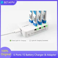 BETAFPV 6 Ports 1S Battery Charger & Adapter and BT2.0 Battery Charger and Voltage Tester V2