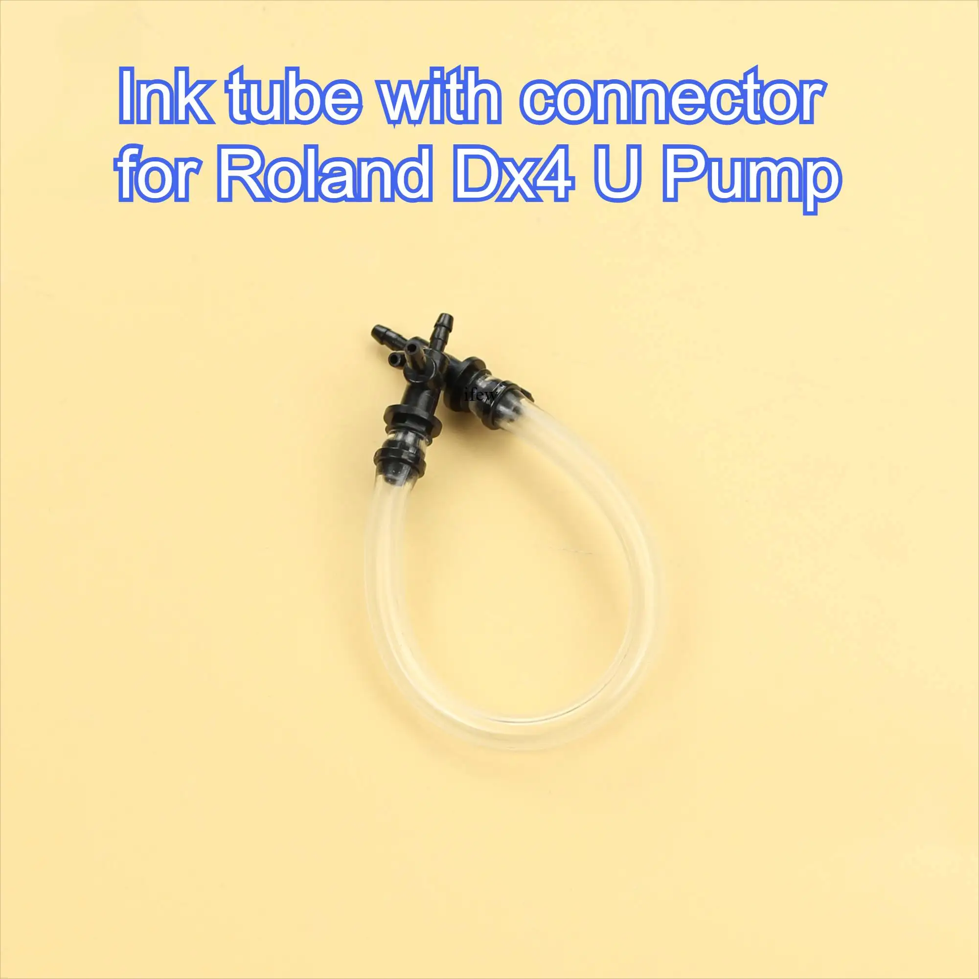 Printer DX4 Ink Tube Eco Roland Dx 4 U Pump Solven Ink Tube with Connector for Roland U Shape Pump Kit Parts Printers Accessory