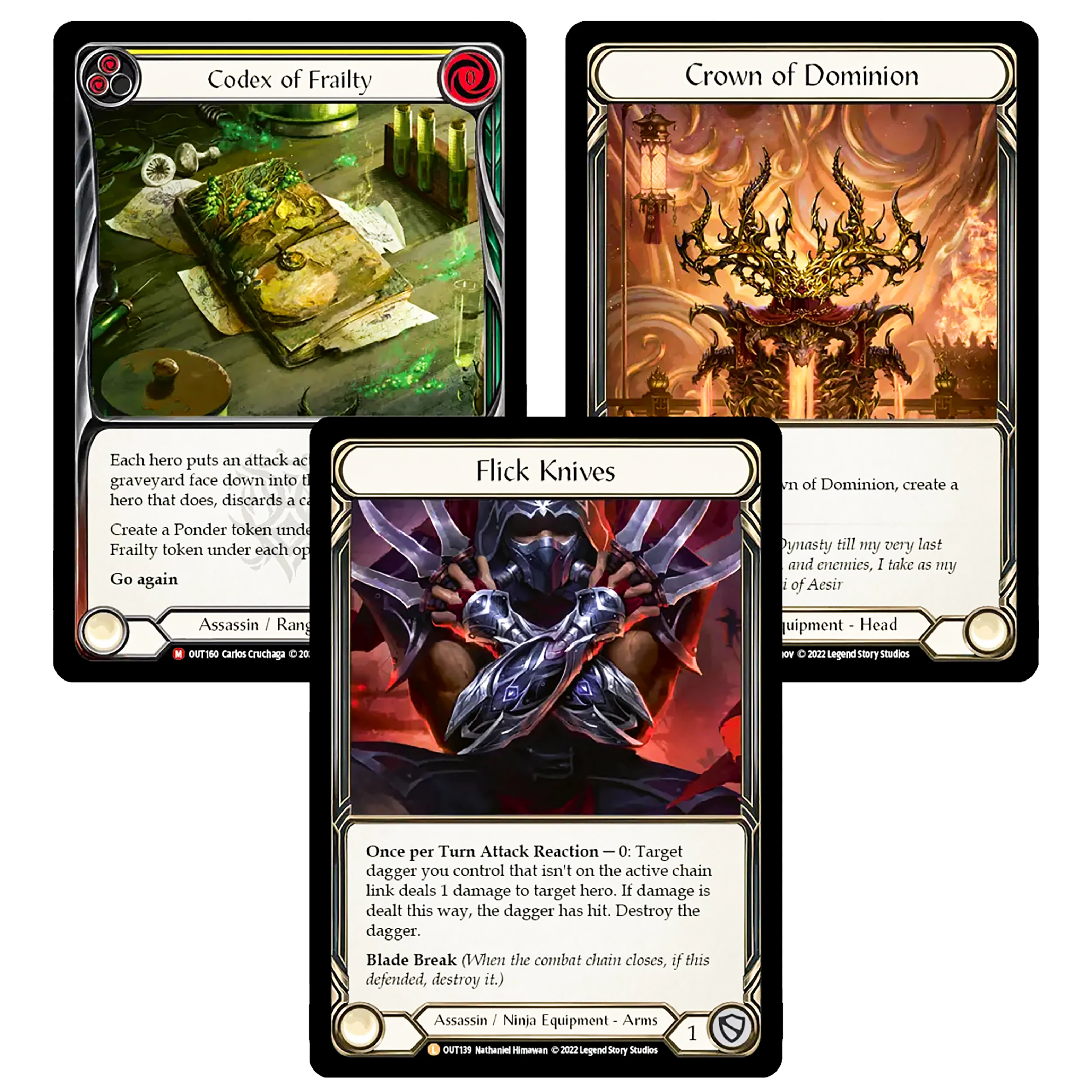 PROXY FAB Foil Cards High Quality Codex of Frailty Crown of Dominion Flick Knives TCG Entertainment Game