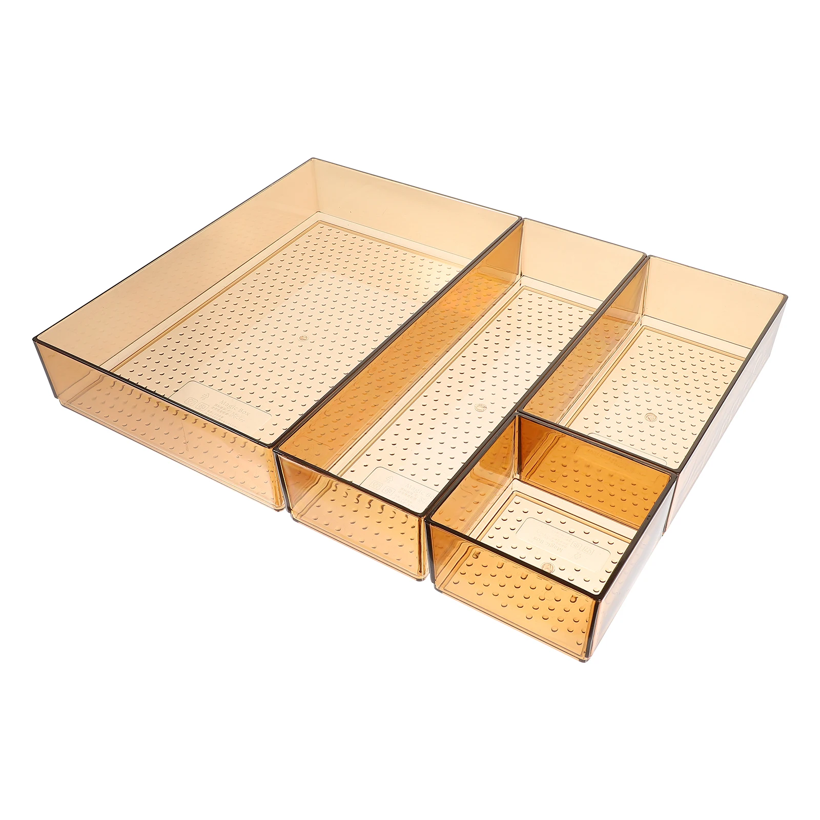 

1 Set Household Drawer Storage Cutlery Organizer Divider Kitchen Sundries Container Multi-Compartment Design Sturdy Plastic