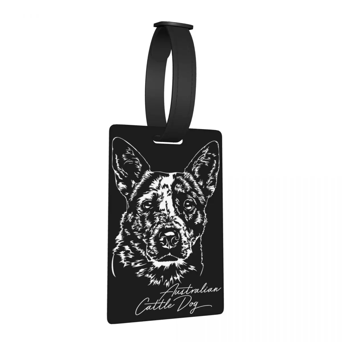 

Australian Cattle Dog Dog Dogs Portrait Luggage Tags Suitcase Travel Fashion Baggage Boarding Tag Label Holder ID Name Address