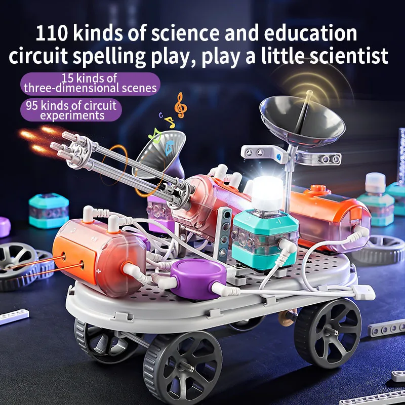 

2025 STEM Puzzle Toys for Kids Electronic Building Blocks Physics Science Experiment Educational Toy Ideal Children's Gift