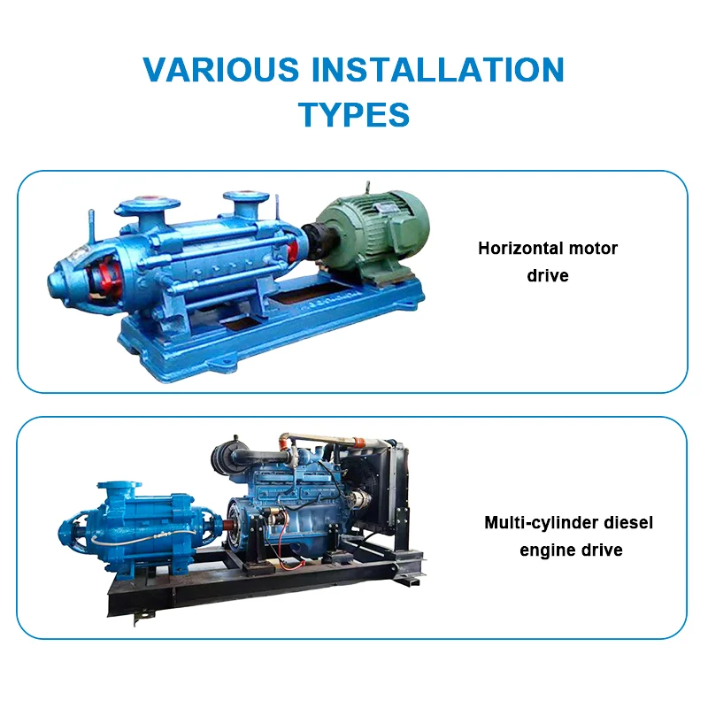 Large Flow Split Casing Type Diesel Engine Water Pump D Type Diesel Pump
