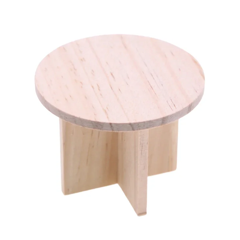 Juego de muebles para casa de muñecas en miniatura 1/12; Juego de mesa de comedor, sillas y taburetes para decoración del hogar de muñecas, colección de juguetes