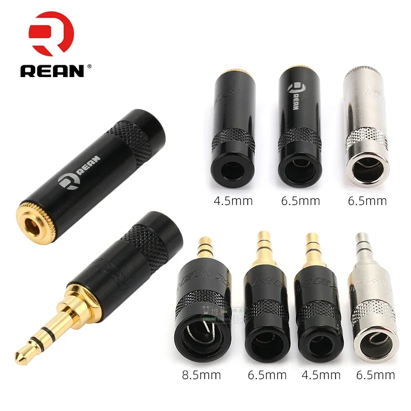 Neutrik's REAN Gold-plated Jack 3.5mm 3Pole Female Plug 1/8″ Headphone Notebook Microphone Audio Interface Extension Cable Plug