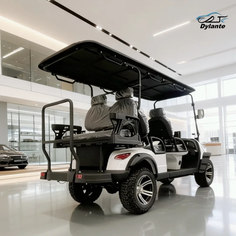 

Лидер продаж, новый дизайн, литиевая фермерская тележка, электрическая тележка для гольфа с 14-дюймовыми внедорожными шинами, складное лобовое стекло, предназначенное для привлекательности