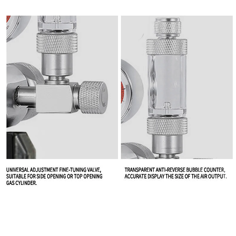 Regulador de CO2 para acuario, kit de contador de válvula solenoide impermeable, sistema de control de tanque de peces, válvula reductora de presión