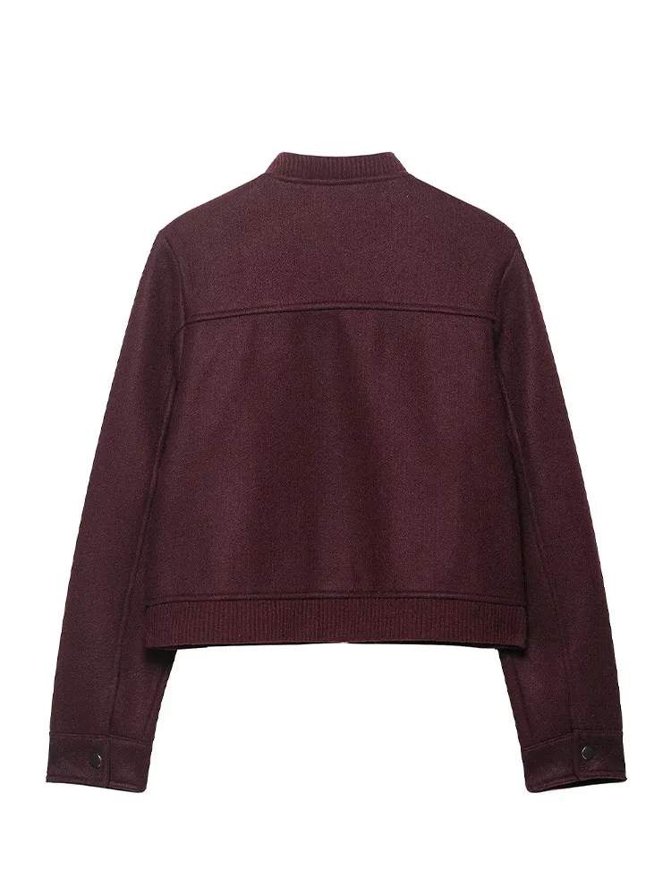 HH Vrouwen 2025, Nieuwe Mode Veelzijdige Ronde Hals Korte Jas Vrouwelijke Temperament High Street Casual Rits Lange Mouw Jas