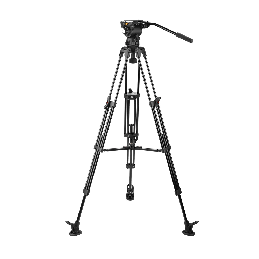 

EIMAGE EG03PA2 Continuous Adjustable Tilt And Pan Drag Video Fulid Head With Tripod Kit