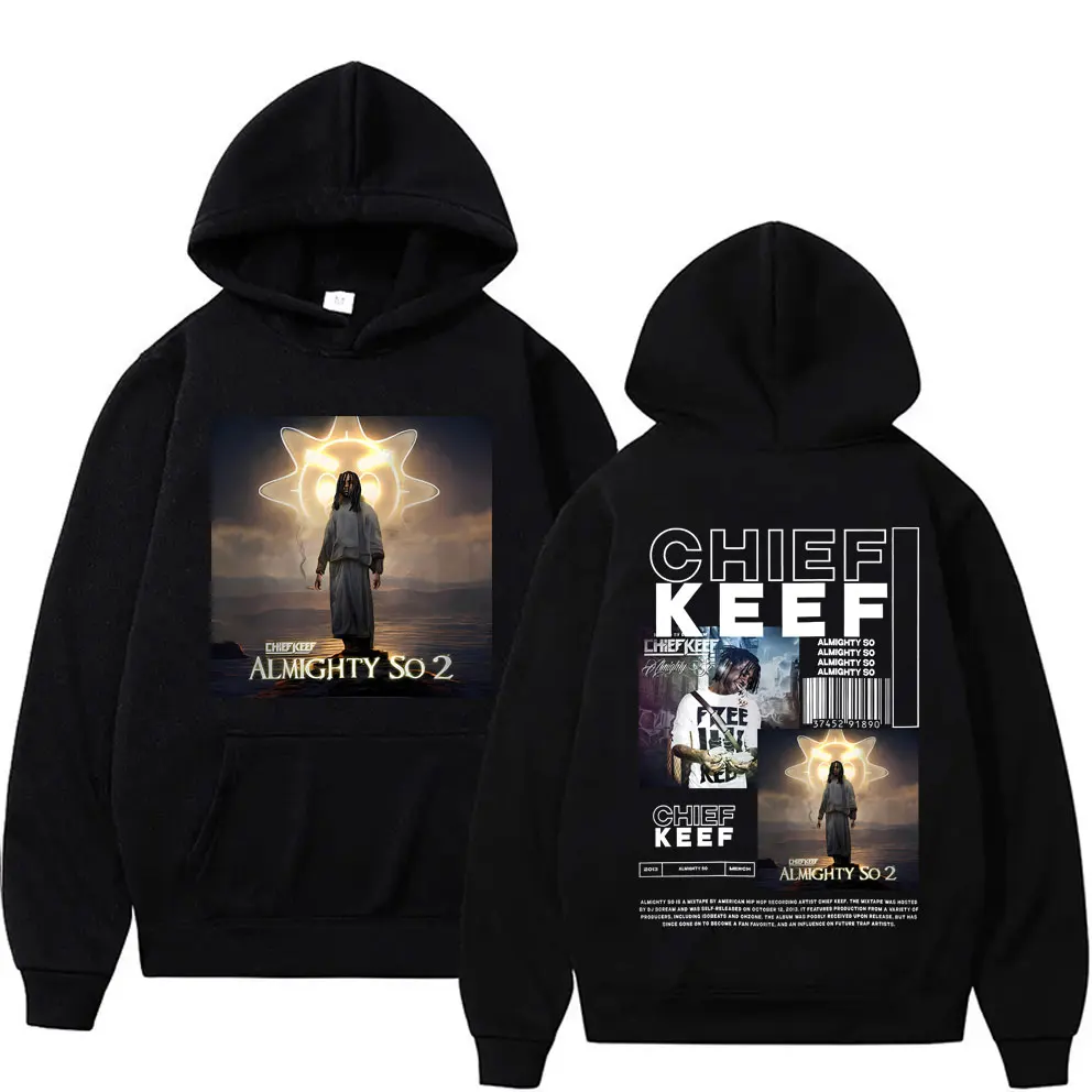 

Rapper Chief Keef Almighty So Print Hoodie Men Women Hip Hop Casual Long Sleeve Hoodies Male Fleece Sweatshirt Men's Streetwear