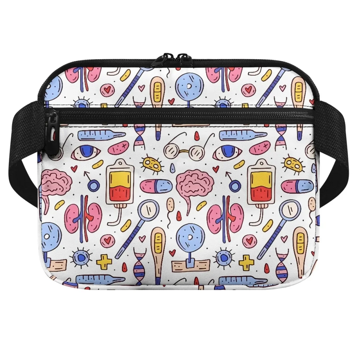 Sac de taille d'infirmière multi-poches, portable, réglable, travail hospitalier, sac de rangement pour stylos ciseaux, style médical, sac banane décontracté