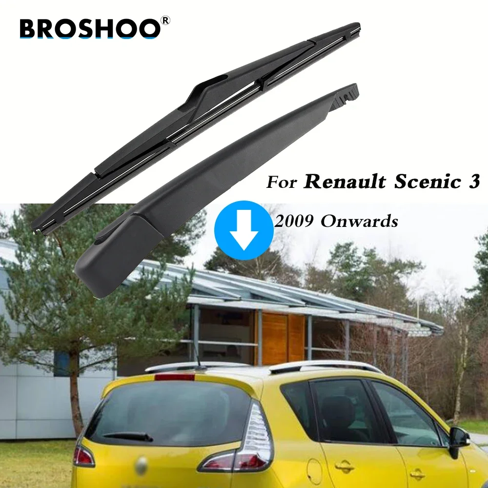 BROSHOO Car Rear Wiper Blades Back Windscreen Wiper Arm For Renault Scenic 3 (2009 Onwards) 310mm,Windshield Auto Styling