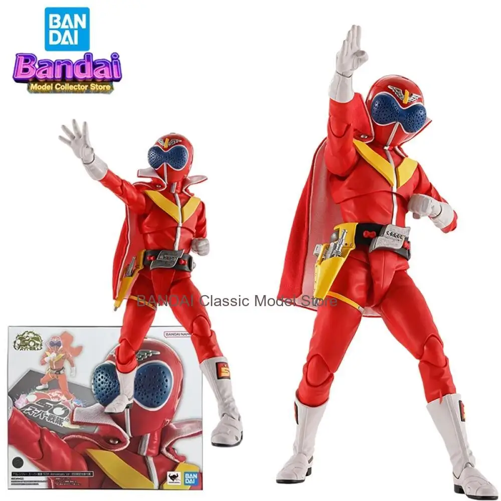 Фигурка Bandai SHF True Bone Sculpture Akaranger, модель Himitsu Sentai Gorenger, аниме-игрушка для мальчиков