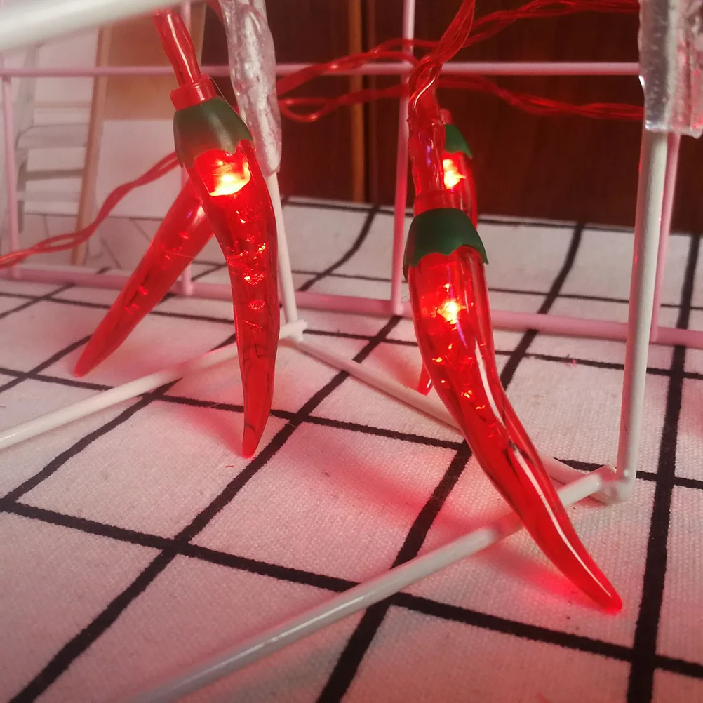 98ft الفلفل الحار سلسلة أضواء 20 المصابيح أضواء الفلفل مقاوم للماء الديكور للفناء شرفة سياج التخييم حفل زفاف غرفة نوم