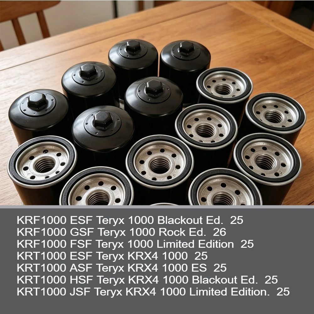 

1/2/4pc Oil Filter For Kawasaki KRF1000E KRF1000F KRF1000A KRF1000H KRF1000J Teryx KRX4 1000 Limited Edition. ES Blackout Ed.