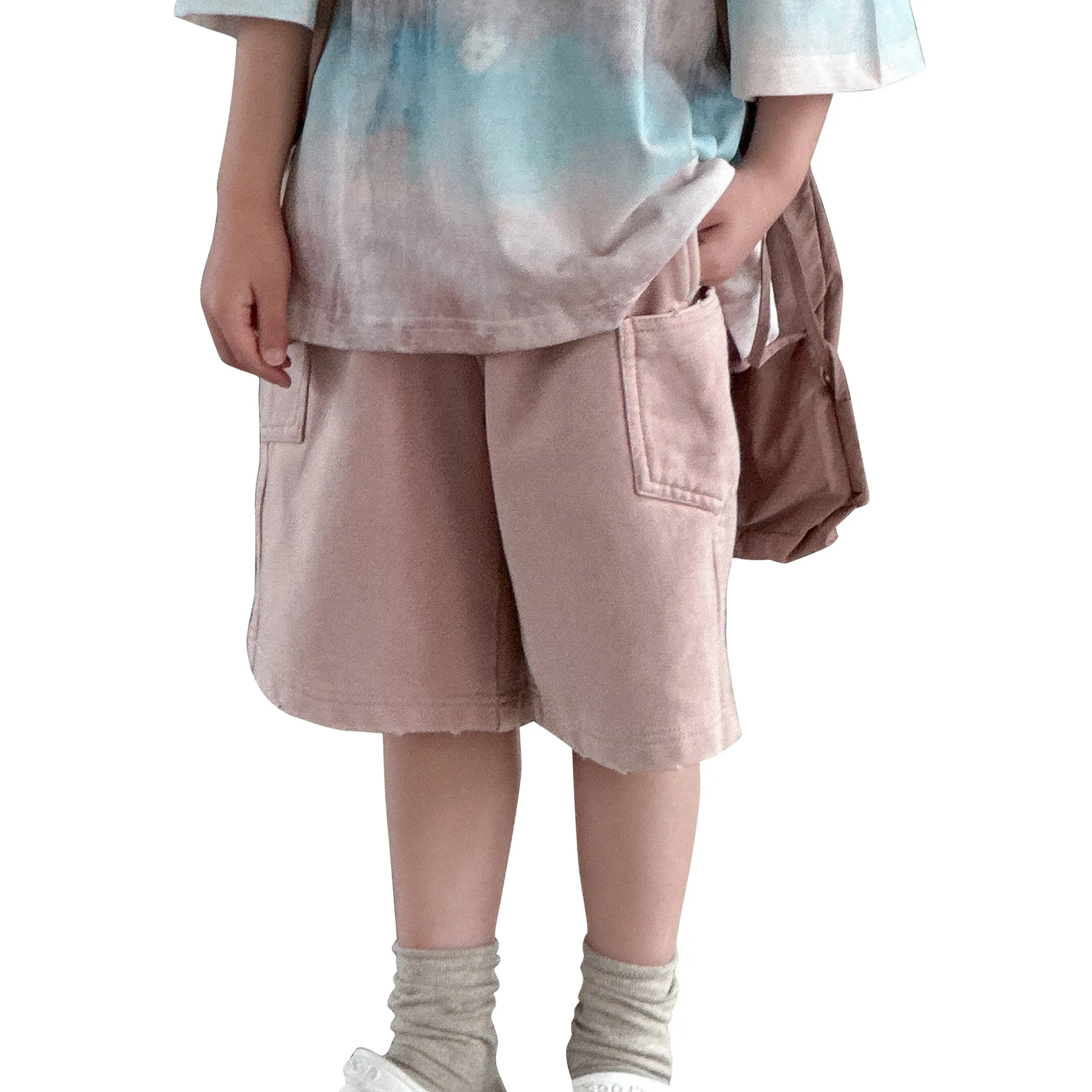 

2026 New Boys Summer Casual Shorts Fashion Trendy Knee Length Pants Streetwear for Big Kids Teen Boys