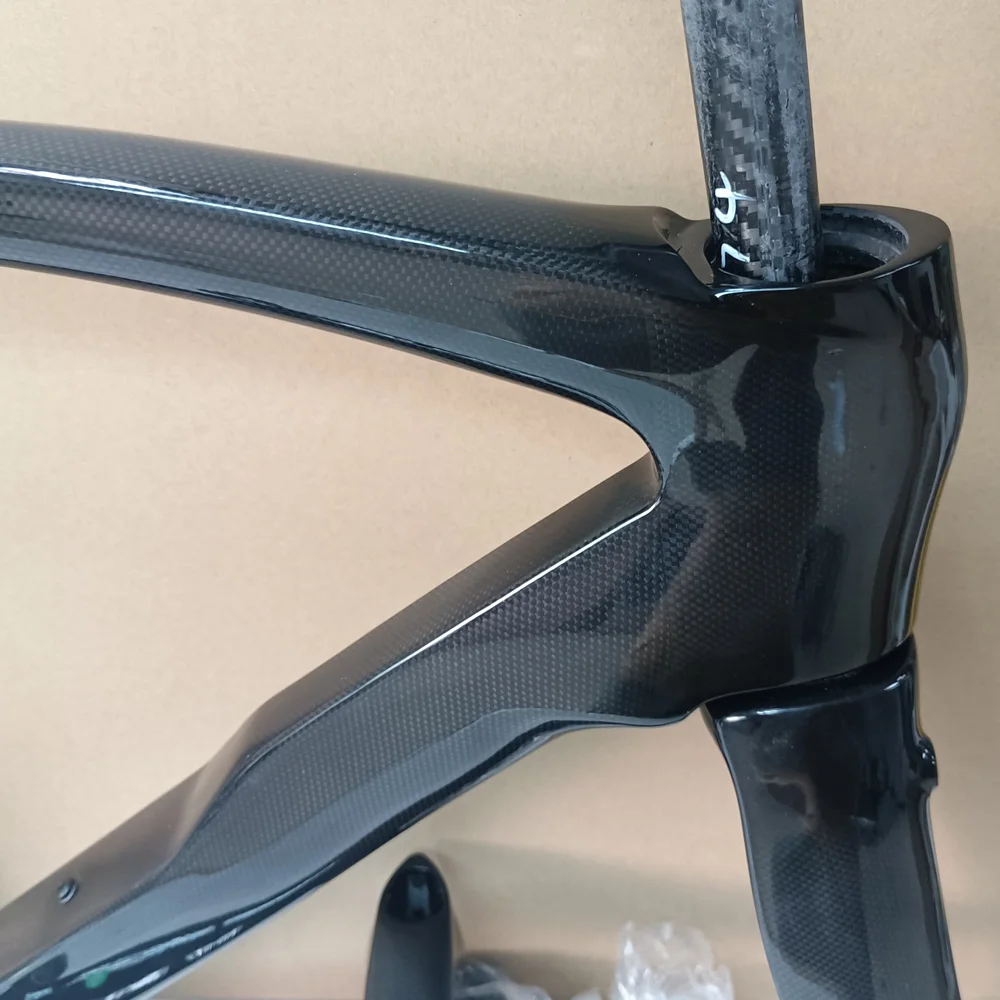 F14 frame , 1K Weave Carbon Road Bicycle Frames with Handlebar