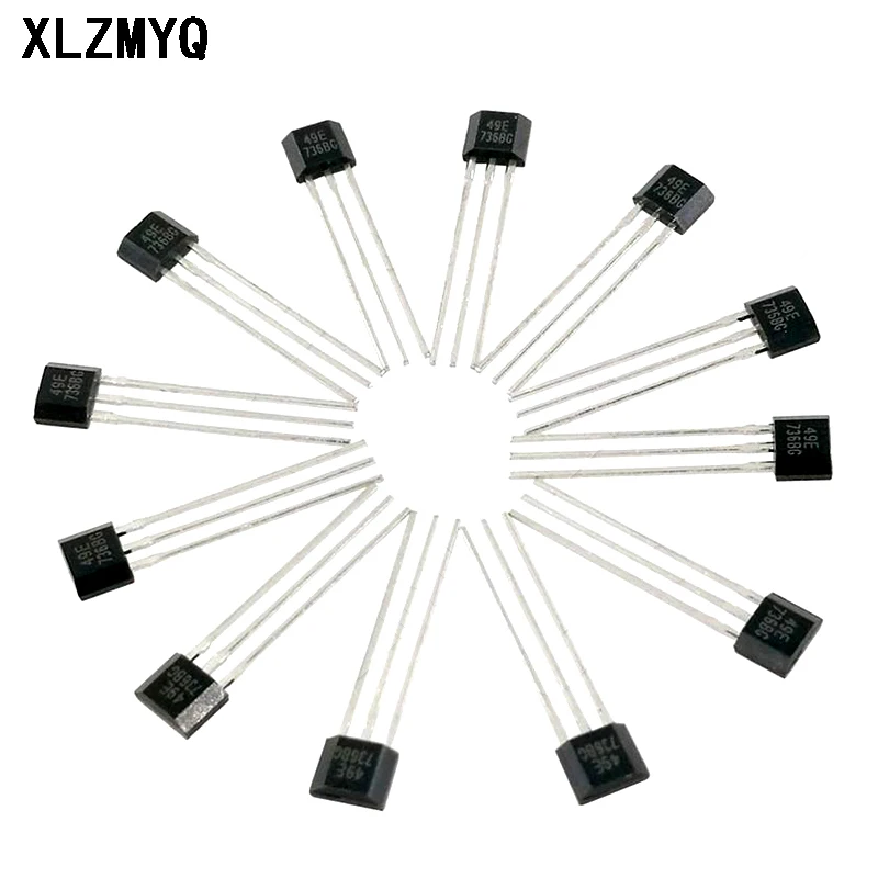 100PCS/lot 49E OH49E Hall Element SS49E Linear Hall Switch Sensor Hall Sensors DIY Electronic Components Kit