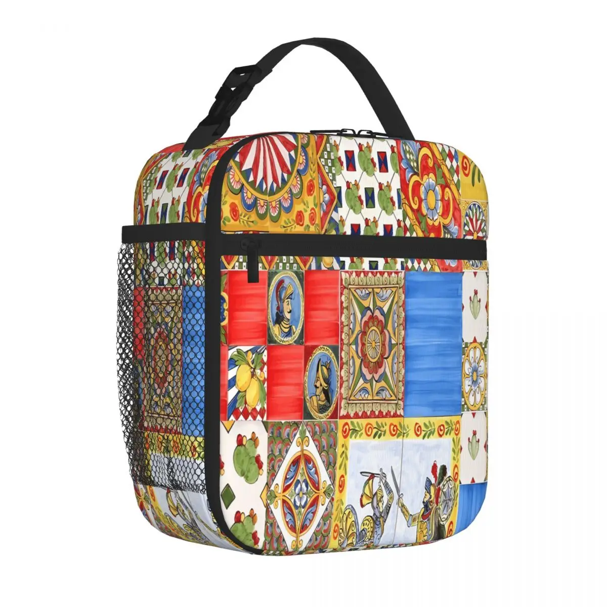 Bestselling Sicilian Style VI Tropical Reusable Lunch Bag Bus Trip Commuter Lunch Bag