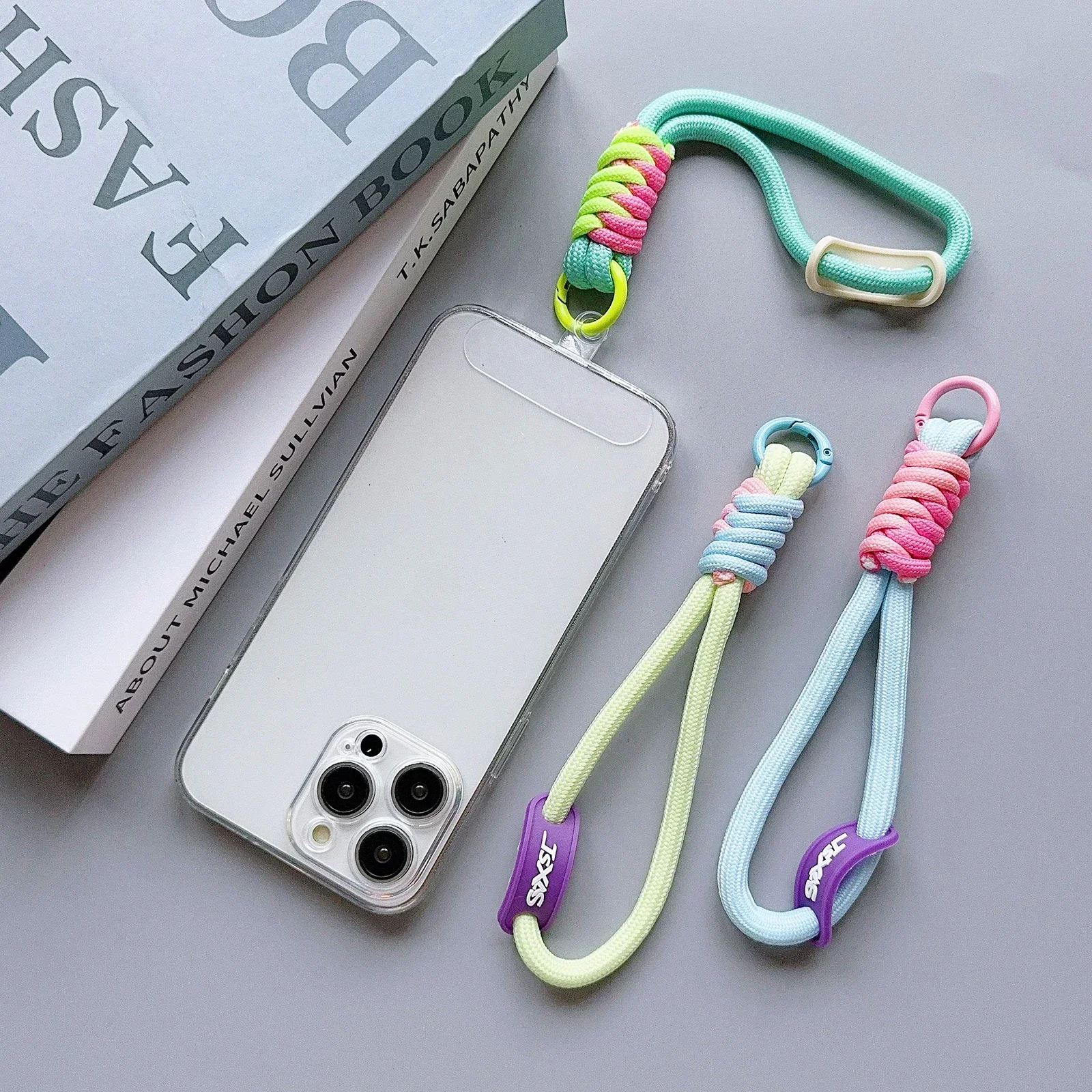

First Color with Mobile Phone Universal Lanyard Wrist Strap Wrist Rope Finger Rope Multi-Purpose Safety Lanyard Key Chain