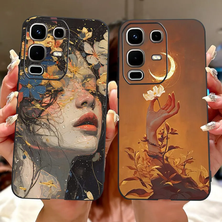 Nouvelle mode peinture étui pour Infinix Note 50s 50x5G Silicone souple TPU coques de téléphone pour Infinix Note50S Note50X couverture pare-chocs