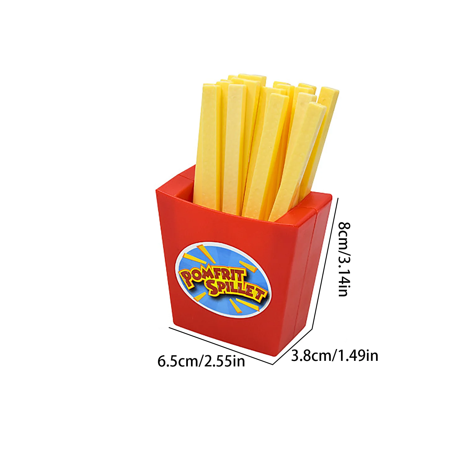 Draw french fries toy fun party multiplayer tabletop game prank bounce french fries tabletop game (sticker style random)