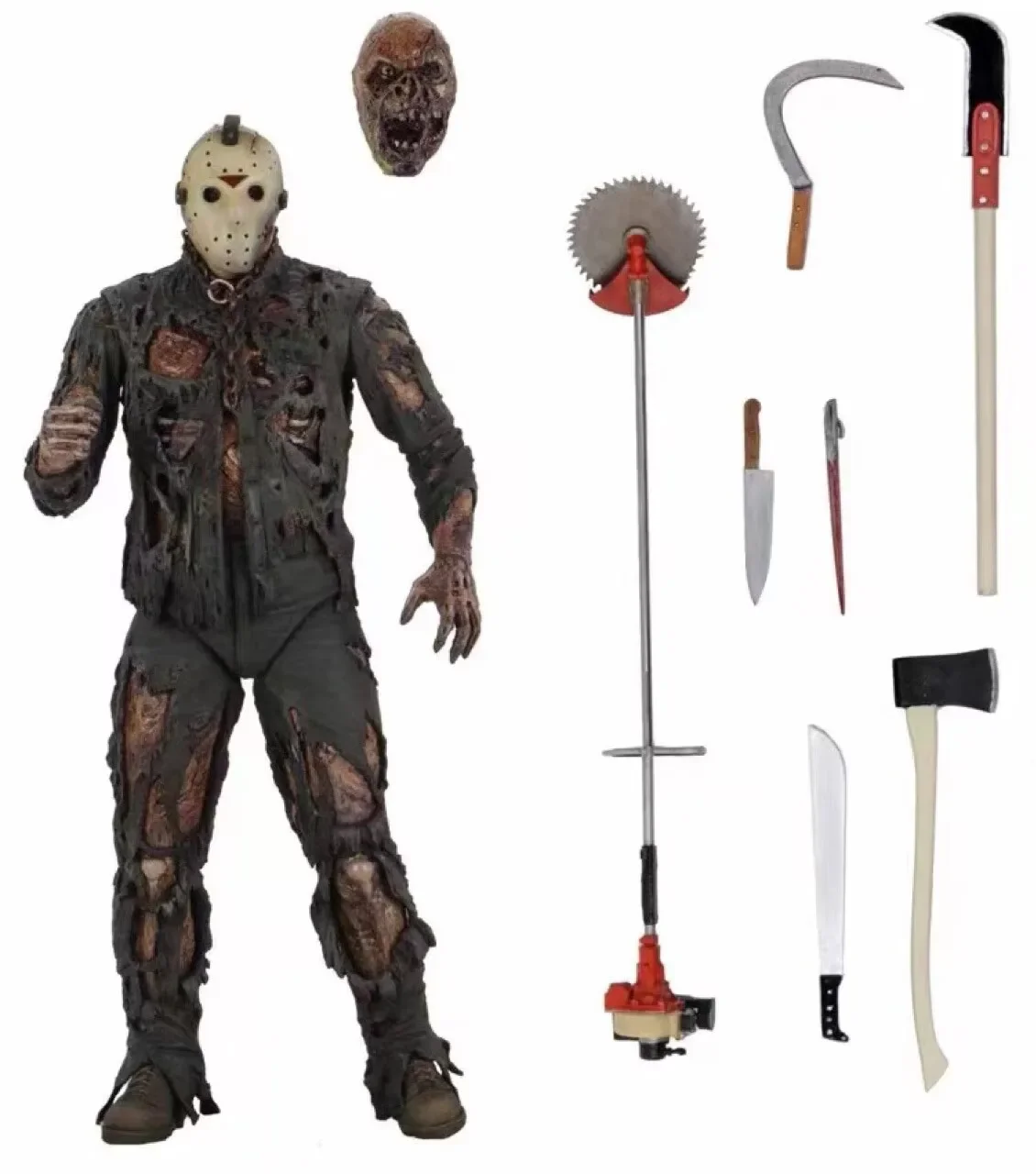 NECA الجمعة 13th الشكل اللعب فريدي جيسون فورهيس الدم عمل الشكل جيسون تحصيل نموذج هدايا عيد الميلاد والهالوين