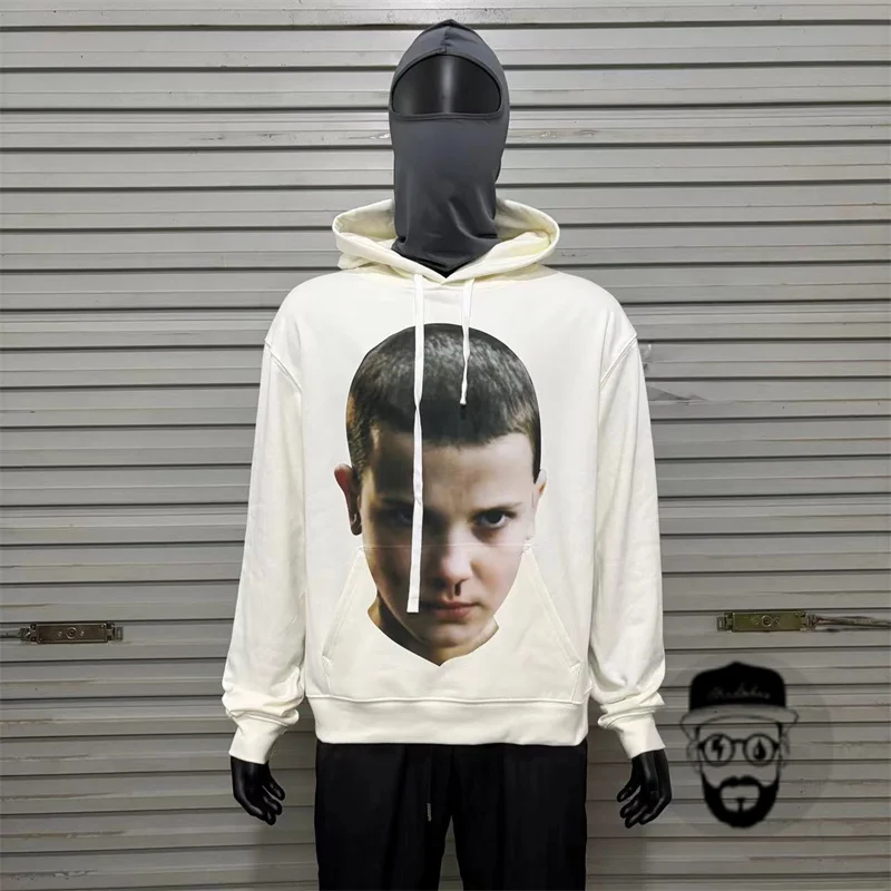 GD nosebleed boy's top with portrait print IH NOM UH NIT long sleeved hoodie, autumn hoodie made of cotton