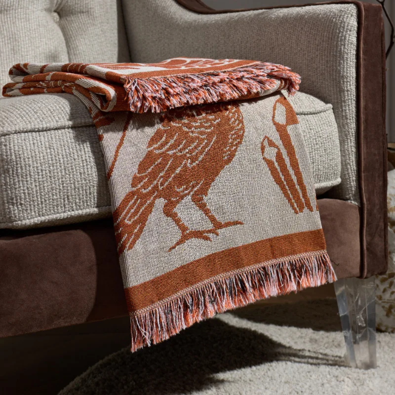 Bohemia Birds Throw Blanket 51