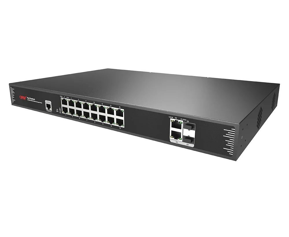 

China Factory 16 POE 10/100M Port And 2 Gigabit SFP Port managed POE Switch