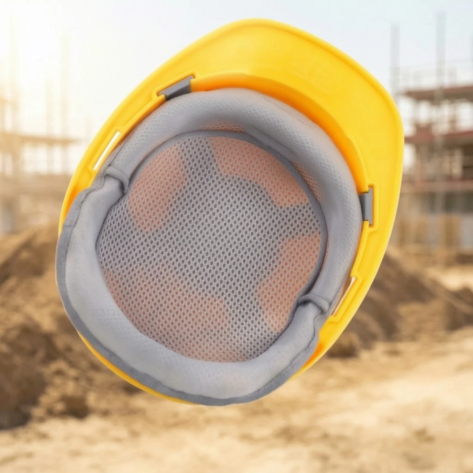 Helmet Inner Liner Detachable Mesh Helmet Liner Removable Replaceable for Construction Workers, Hot-Weather Work
