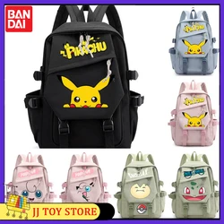 Anime Pokemon Cartoon Pikachu Waterproof Gengar Dacron Backpack Pack Hot Schoolbags For Kids Student Laptop Snorlax Book Gift