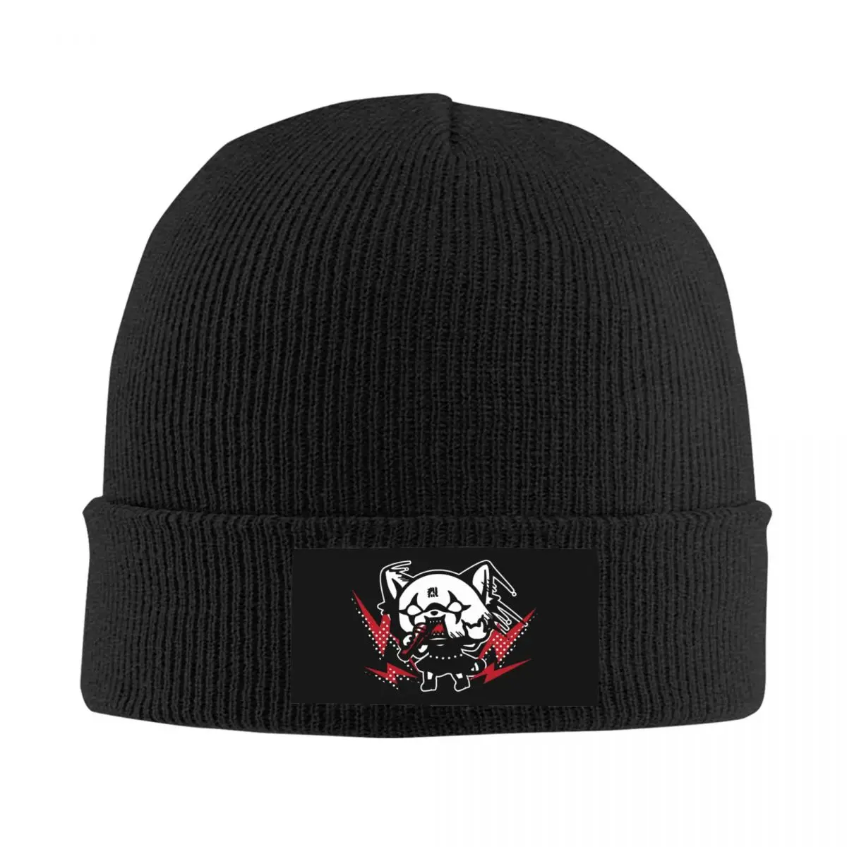 

Пользовательские агрессивные шапки Retsuko Skullies, шапки унисекс, зимняя теплая вязаная шапка для женщин и мужчин, шляпы с капюшоном в стиле аниме для взрослых, уличная кепка