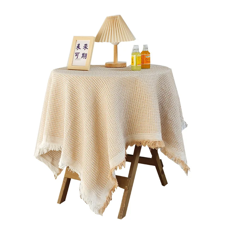 

Round Cloth Rectangle Outdoor Theme Party White Table Cover End Covers for Table Home Decoration