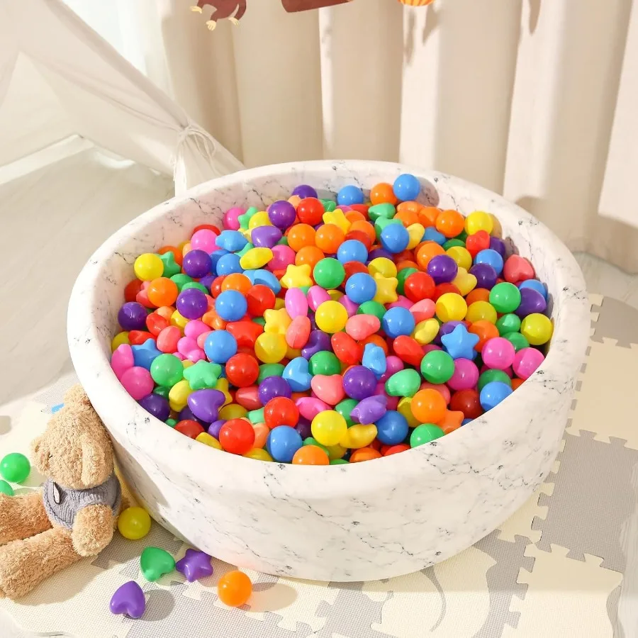 Estrela bola pit bolas para crianças 200 pçs ftalato livre bpa livre à prova de esmagamento jogar bolas de brinquedo jogar tenda piscina playhouse cercadinho par