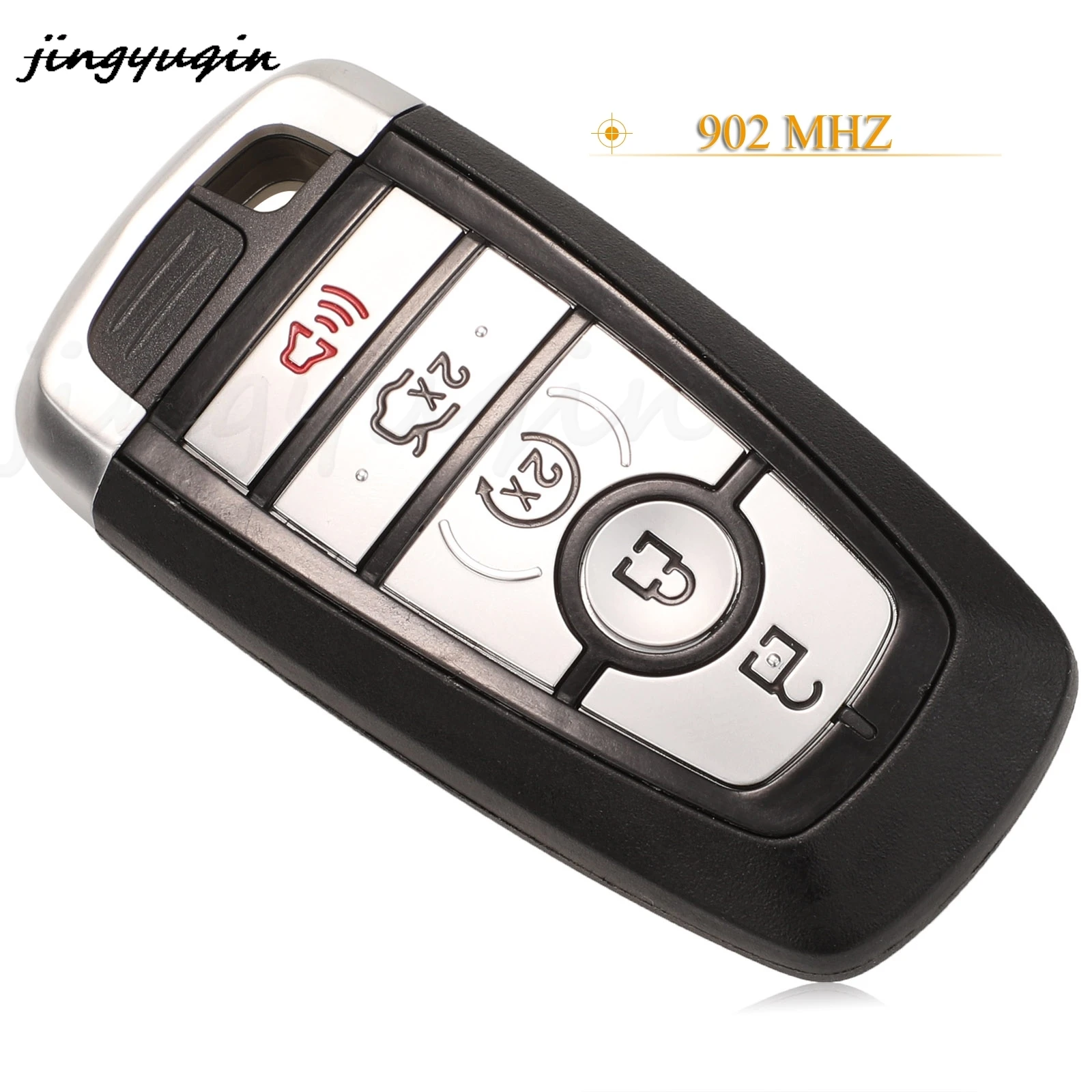 jingyuqin Remote control car key 4/5Buttons 868/902MHz ID49Chip Smart Proximity Key For Mustang With Keyless-Go Function