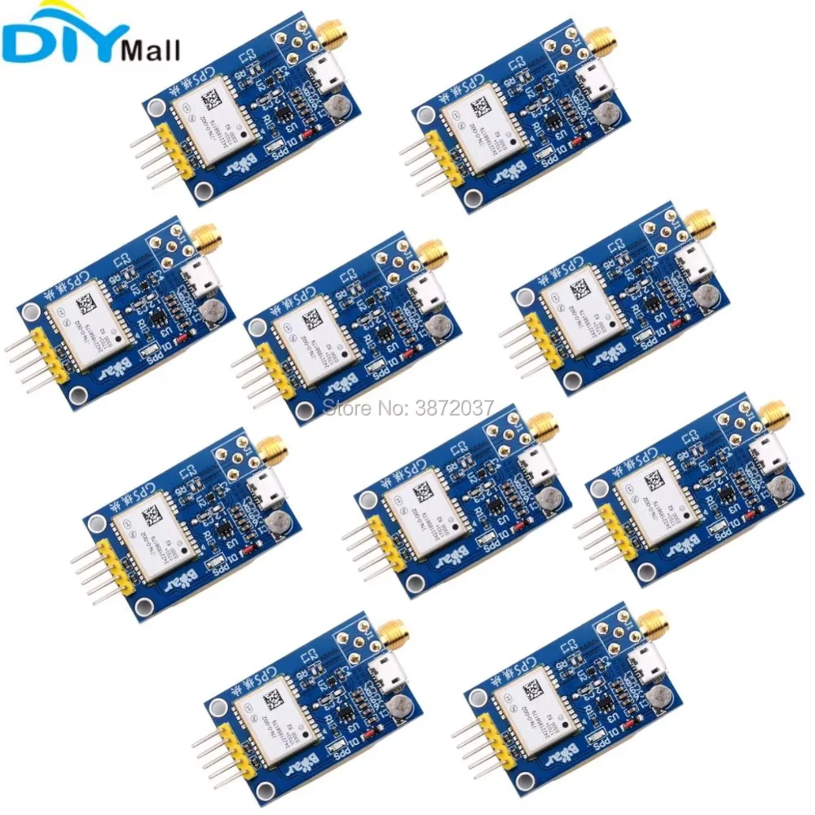 10pcs/lot GPS Compass Module Satellite Positioning Navigation with GPS Antenna for Arduino Aircraft Flight Control