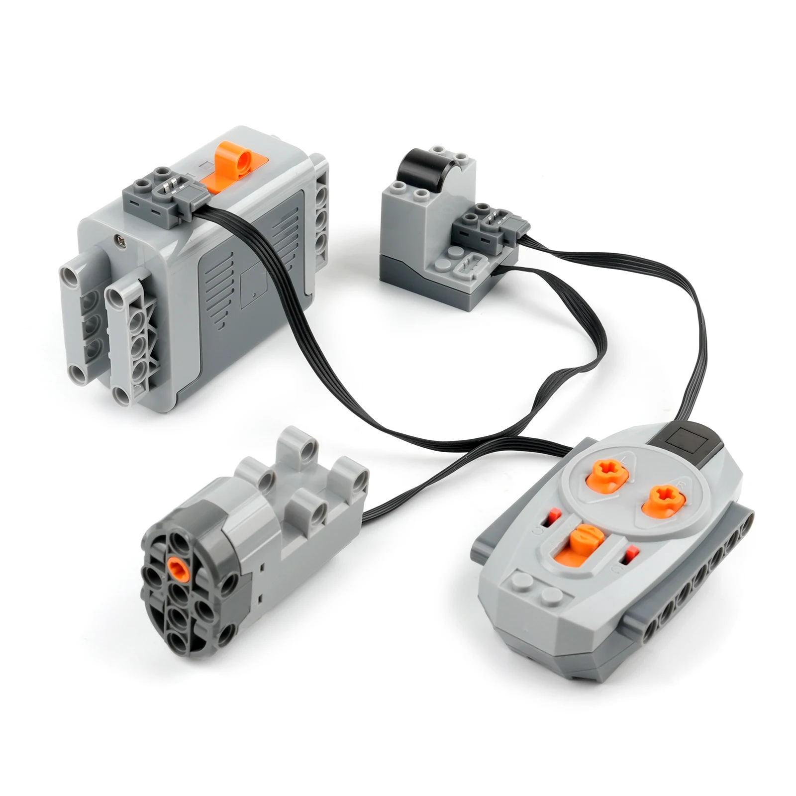 Set de Bloques de Construcción MOC con Motor de Alta Tecnología, Servomotor de Dirección, Control Remoto Infrarrojo, Funciones de Potencia PF, Ladrillos DIY