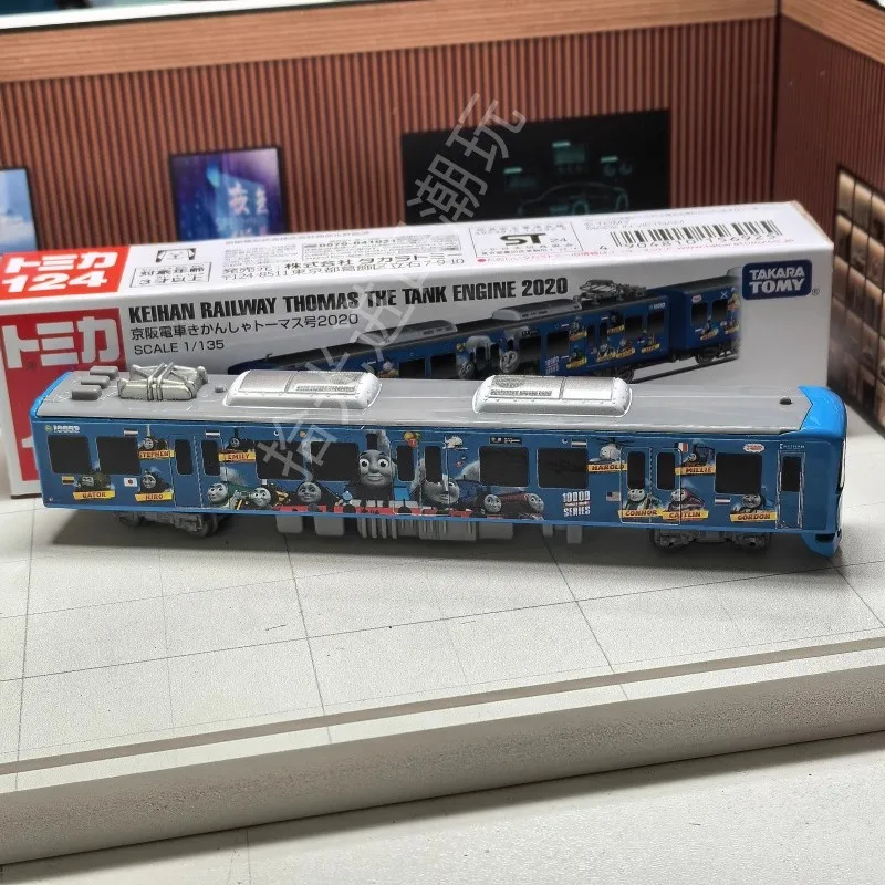 Takara Tomy Tomica Tipo largo Tomica No. 124 Keihan Train Thomas el motor del tanque 2020 coche juguetes de aleación vehículo modelo de Metal fundido a presión