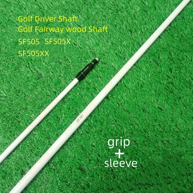 Nuevo Eje para palos de Golf blanco sf505/sf505x/sf505x, controlador de eje de grafito flexible y ejes de madera, funda y empuñadura de montaje gratis