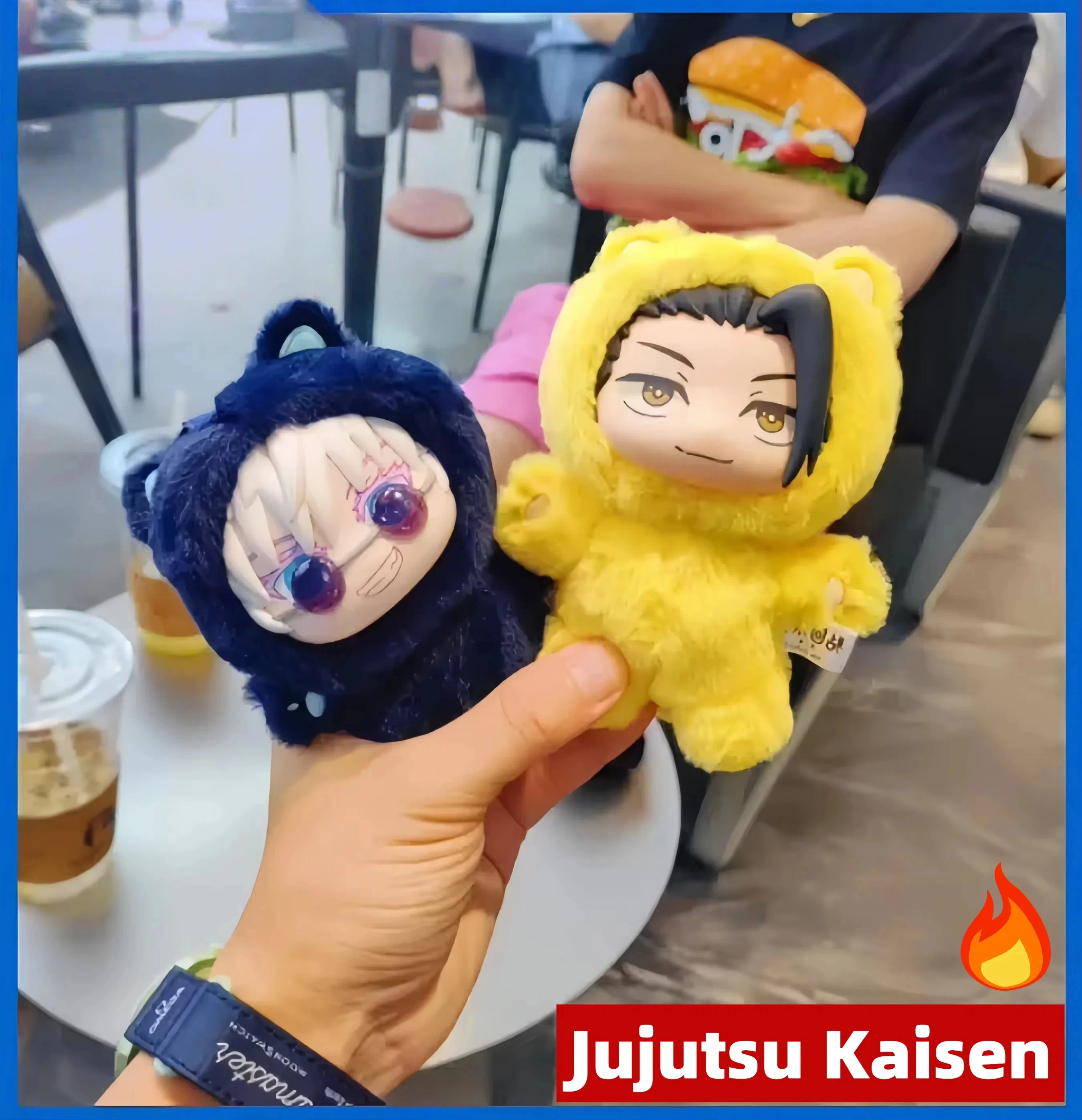 

MINISO Jujutsu Kaisen слепая коробка Cat Park Party плюшевая игрушка сезон 2, Gojo Satoru Eaki кулон, периферия, скрытое издание, оптовая продажа
