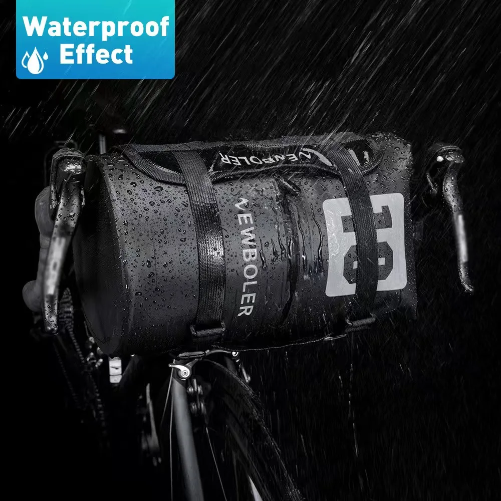 

NEWBOLER Waterproof Bike Bag Bikepacking Handlebar Bag Front Tube Cycling Bag 10/15L MTB Frame Trunk Road Bicycle Accessories