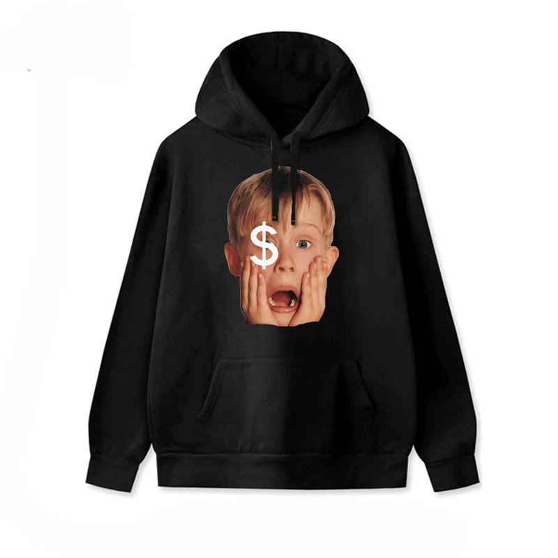 

2024 Popular European Style Retro Loose Head Print Long Sleeve Hooded Hoodie Male and Female Student Tide Brand Is Selling Well