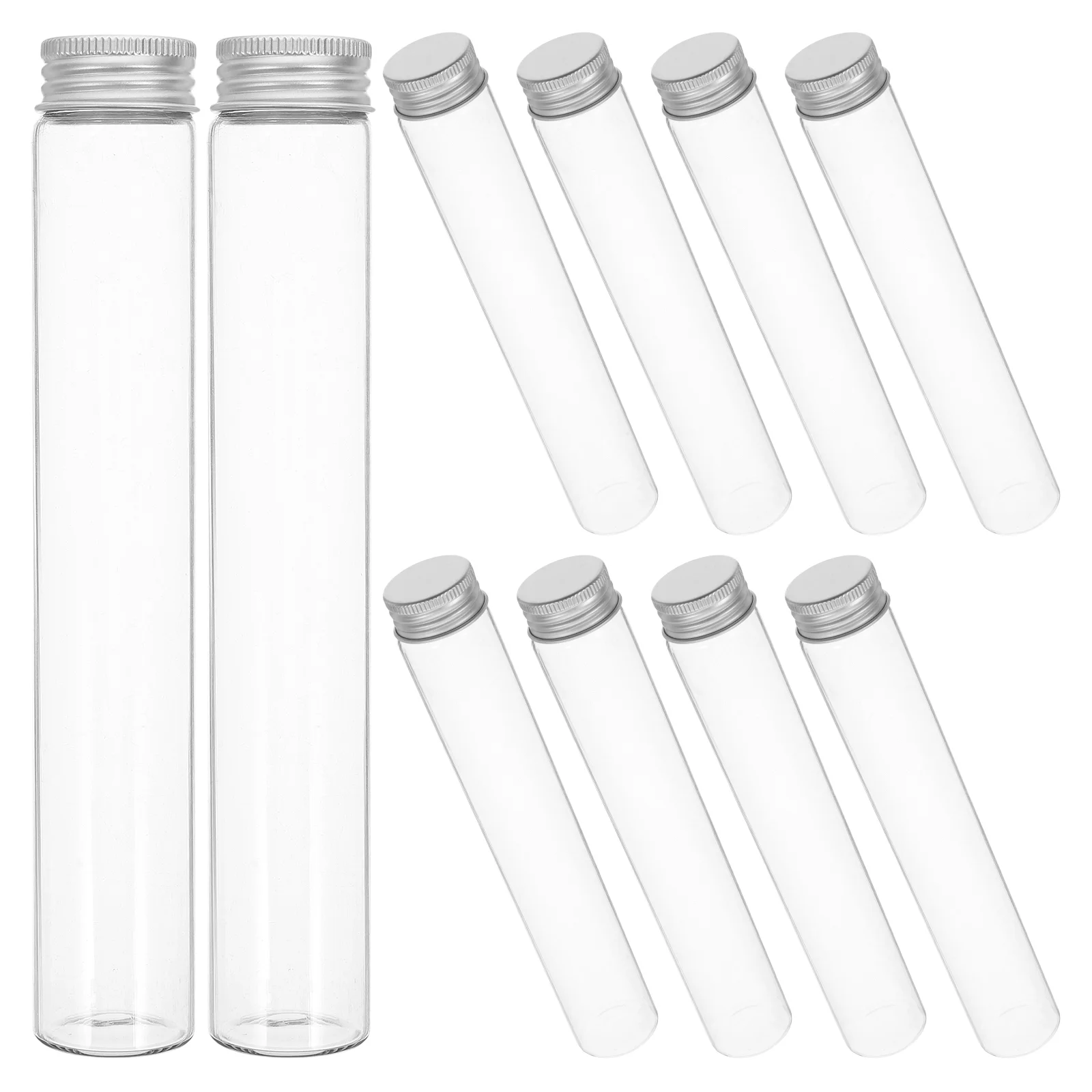 

10 Pcs Glass Bottle Sample Containers Cosmetics Storage Solid Reusable Bottles Travel