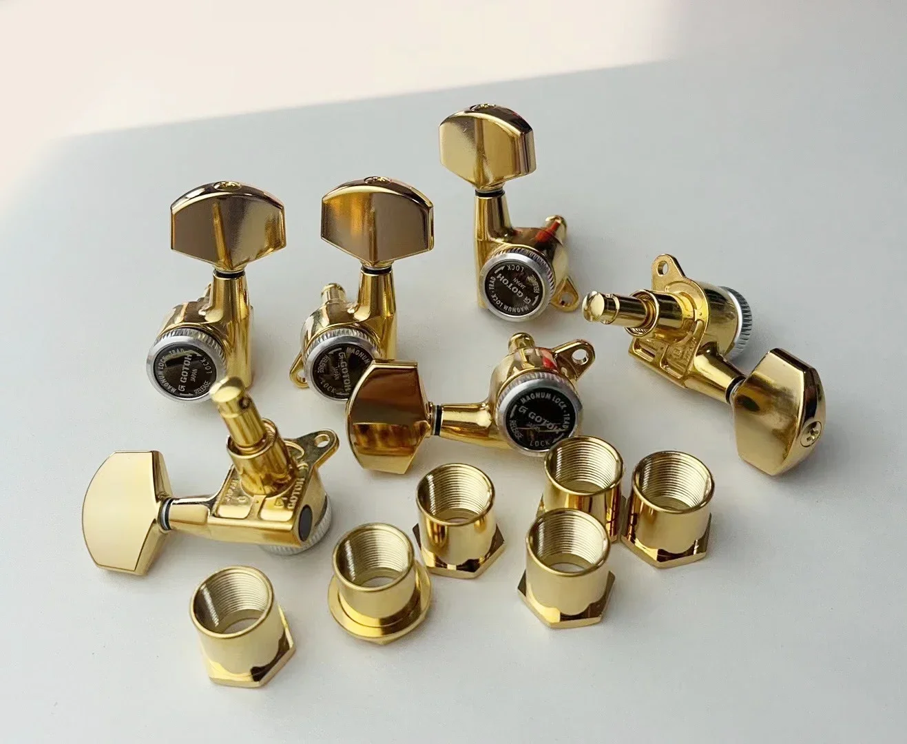 Original GOTOH SG381-01-MGT Electric Guitar Locking Machine Heads Tuners (  Gold  ) Tuning Peg MADE IN JAPAN {Without box}