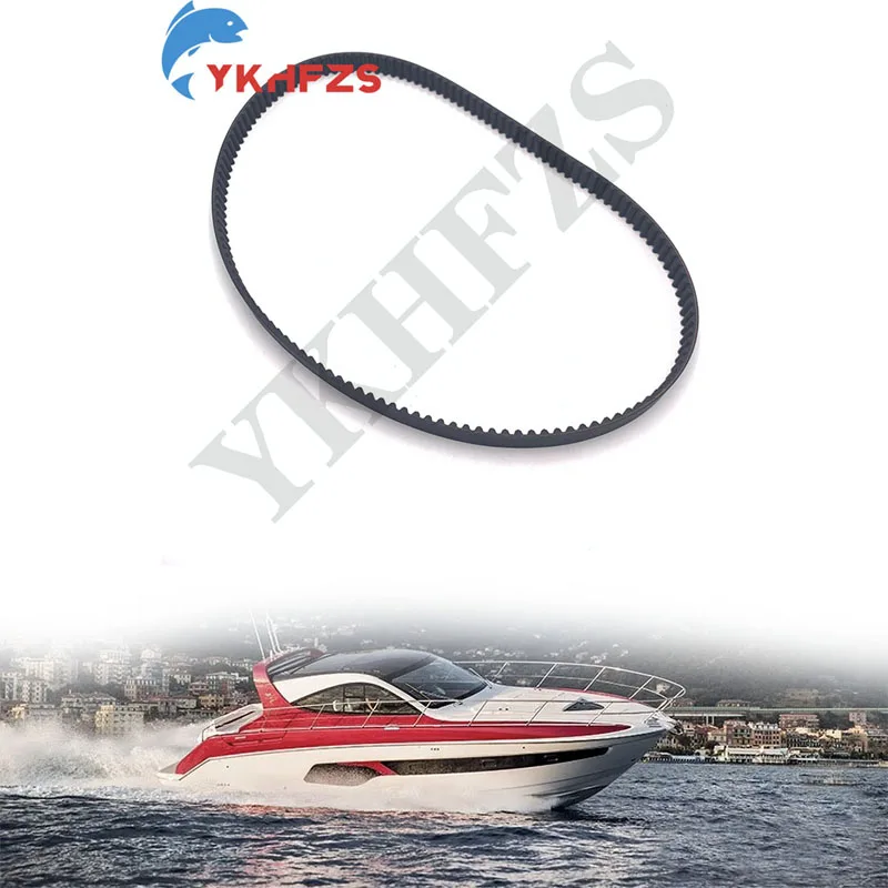 6EK-46241 Timing Belt For YAMAHA Outboard Motor 4T F115 HP V-Belt 2014 to  2021 New Version 6EK-46241-00; 6EK-W4624-00