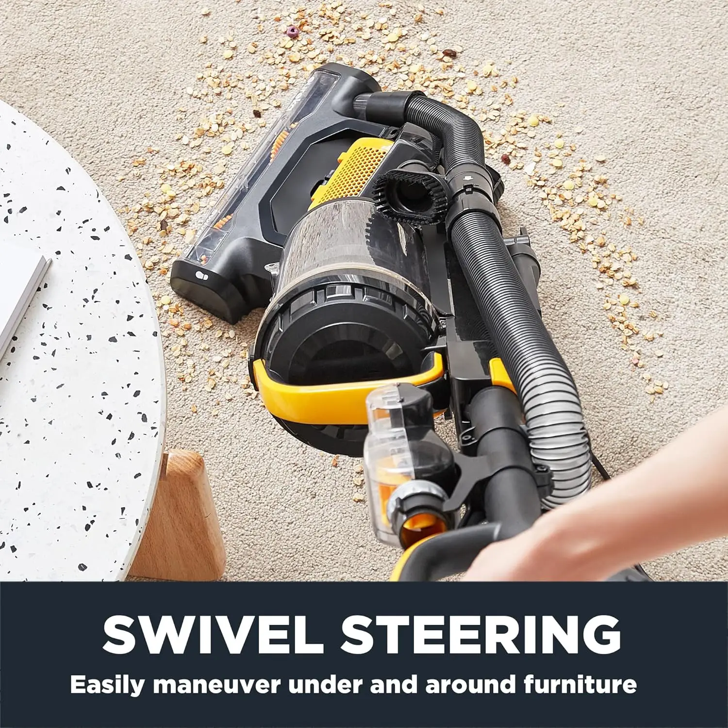 Powerful Upright Vacuum Cleaner for Carpet and Floor, Household Upright Vacuum Cleaner for Home Pets, MaxSwivel Pro NEU350