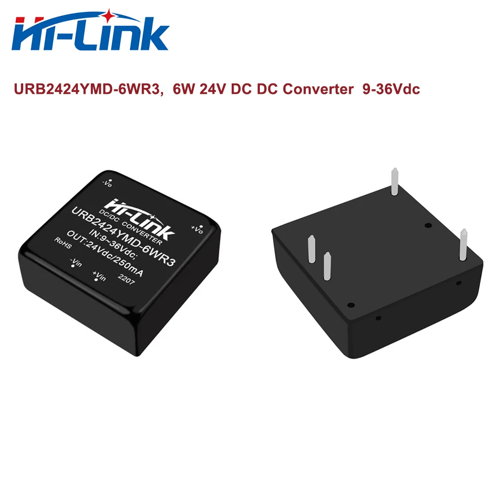 Free Ship HiLink 9-36Vdc to 6W 24V 250mA URB2424YMD-6WR3 DC Converter Module