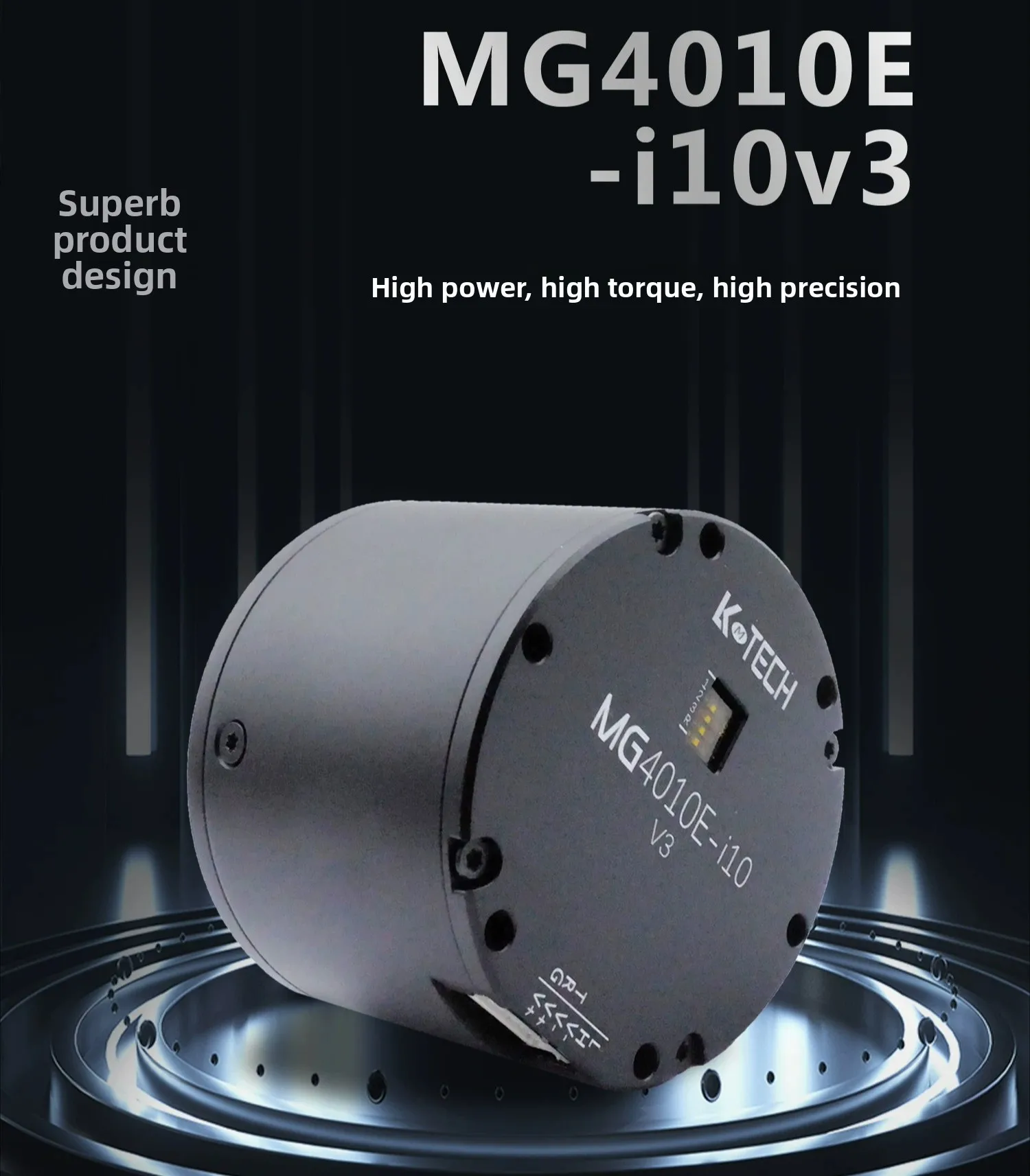 MG4010E-i10 Dual Encoder Mini Joint Servo Motor with Built-in Drive for Robot Arm